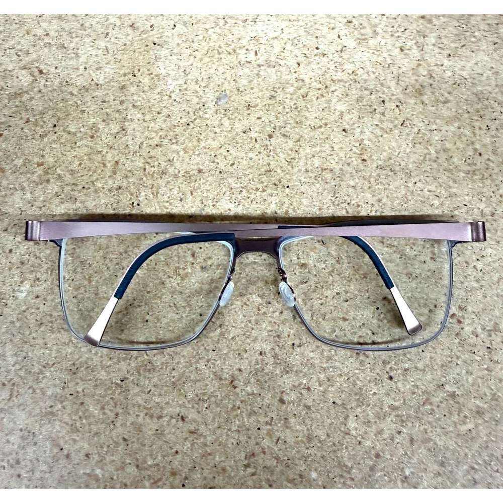 Lindberg Eyeglasses Frames 9812 U12 Matte Brown Square Full Rim 55-15-135